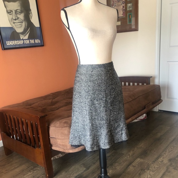 VINTAGE NEIMAN MARCUS variegated wool blend skirt - Picture 6 of 9
